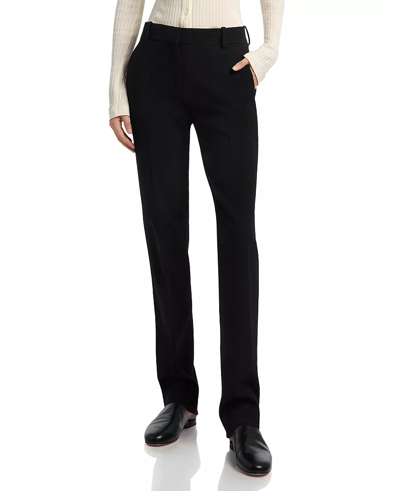 Toteme Wool Stretch Low Rise Tapered Pants