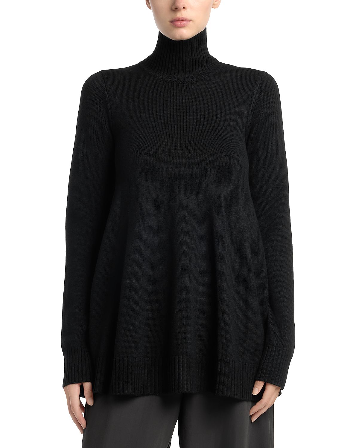 Toteme Wool-Blend Turtleneck Long Sleeve Top