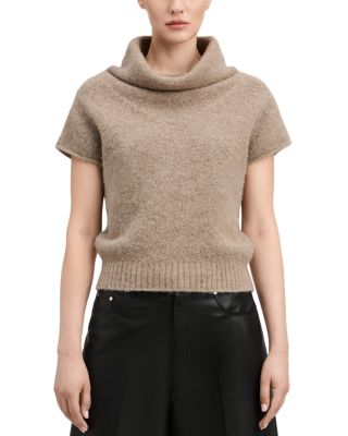 Imaan Funnel Neck Cap Sleeve Sweater