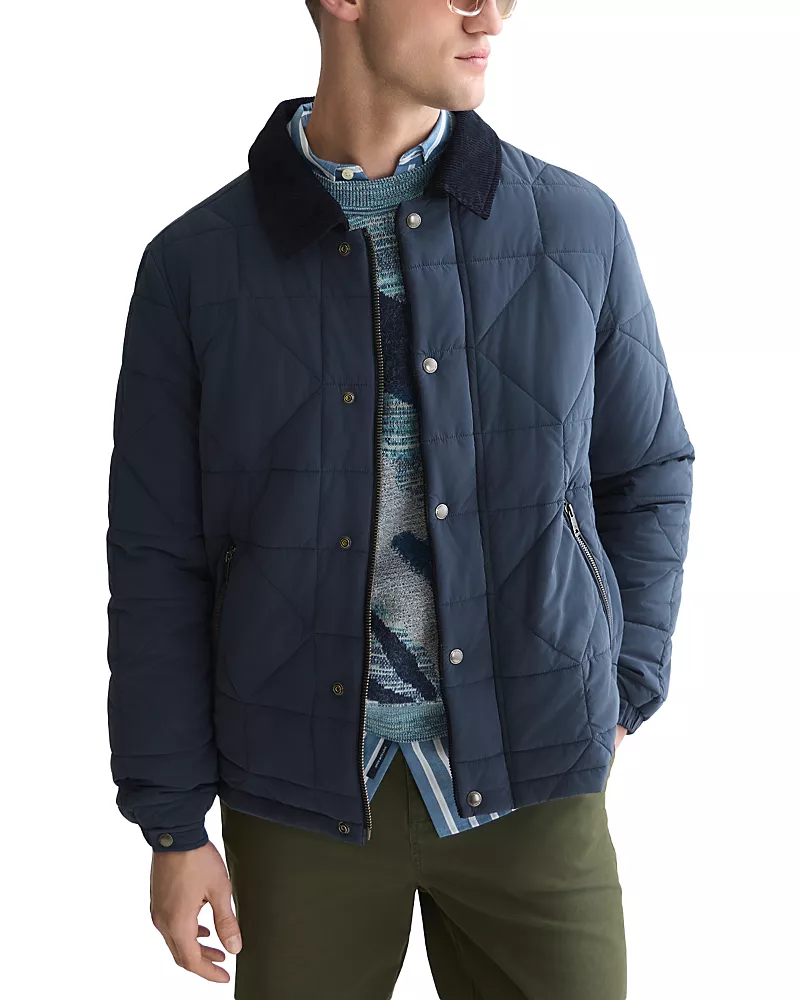 Scotch & Soda Sky Captain Quilted Snap Jacket