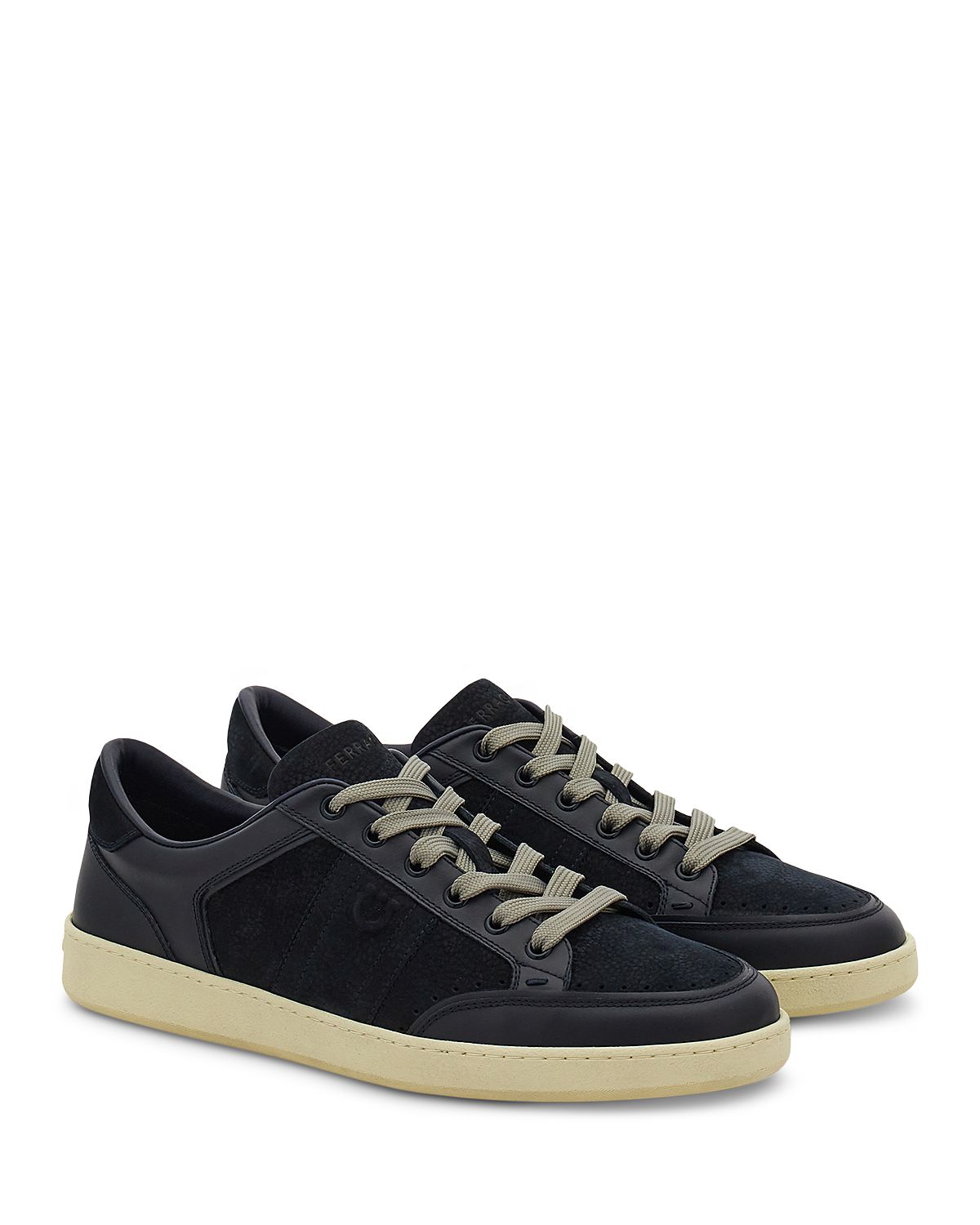 Ferragamo Men's Gancini Leather Sneakers