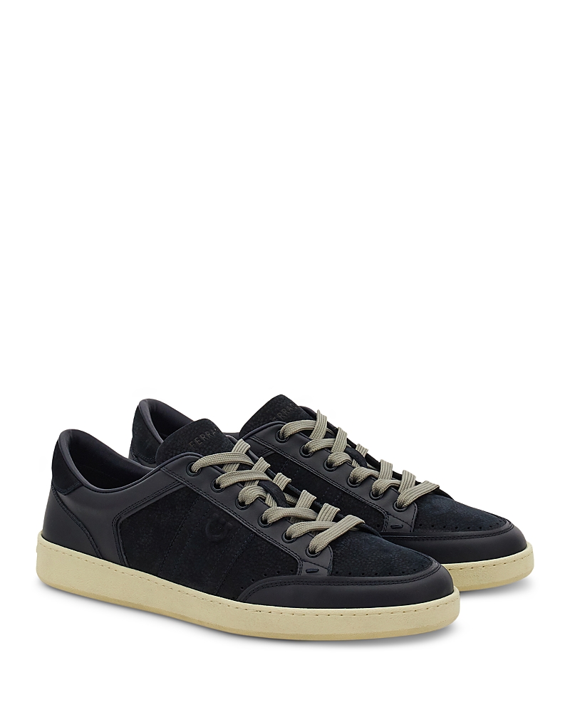 Ferragamo Men's Gancini Leather Sneakers