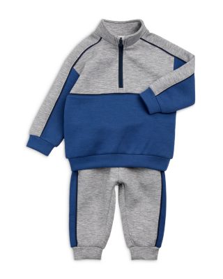 Boys' Color Blocked Half Zip Sweatshirt & Jogger Pants Set - Baby