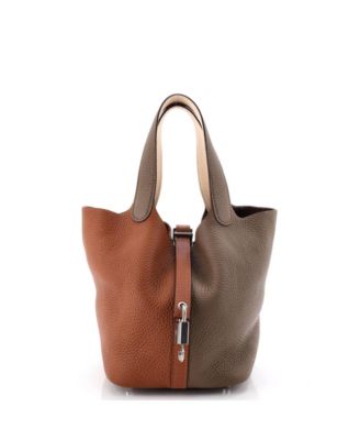 PM Picotin Lock Bag Tricolor Clemence