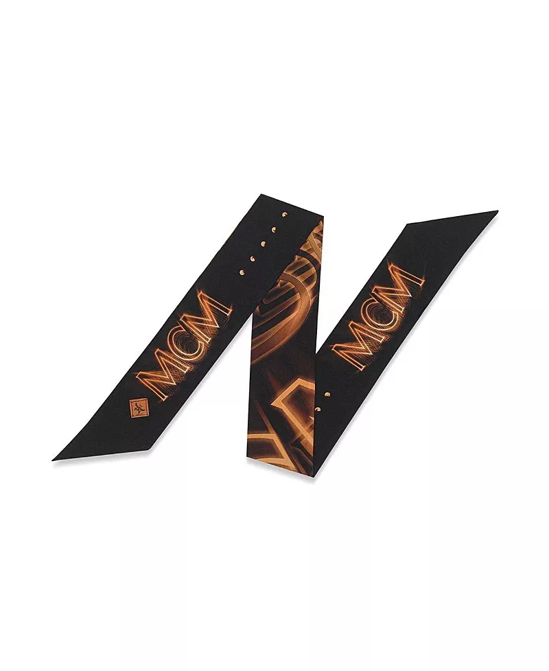 Mcm M50 Logo Petite Silk Scarf