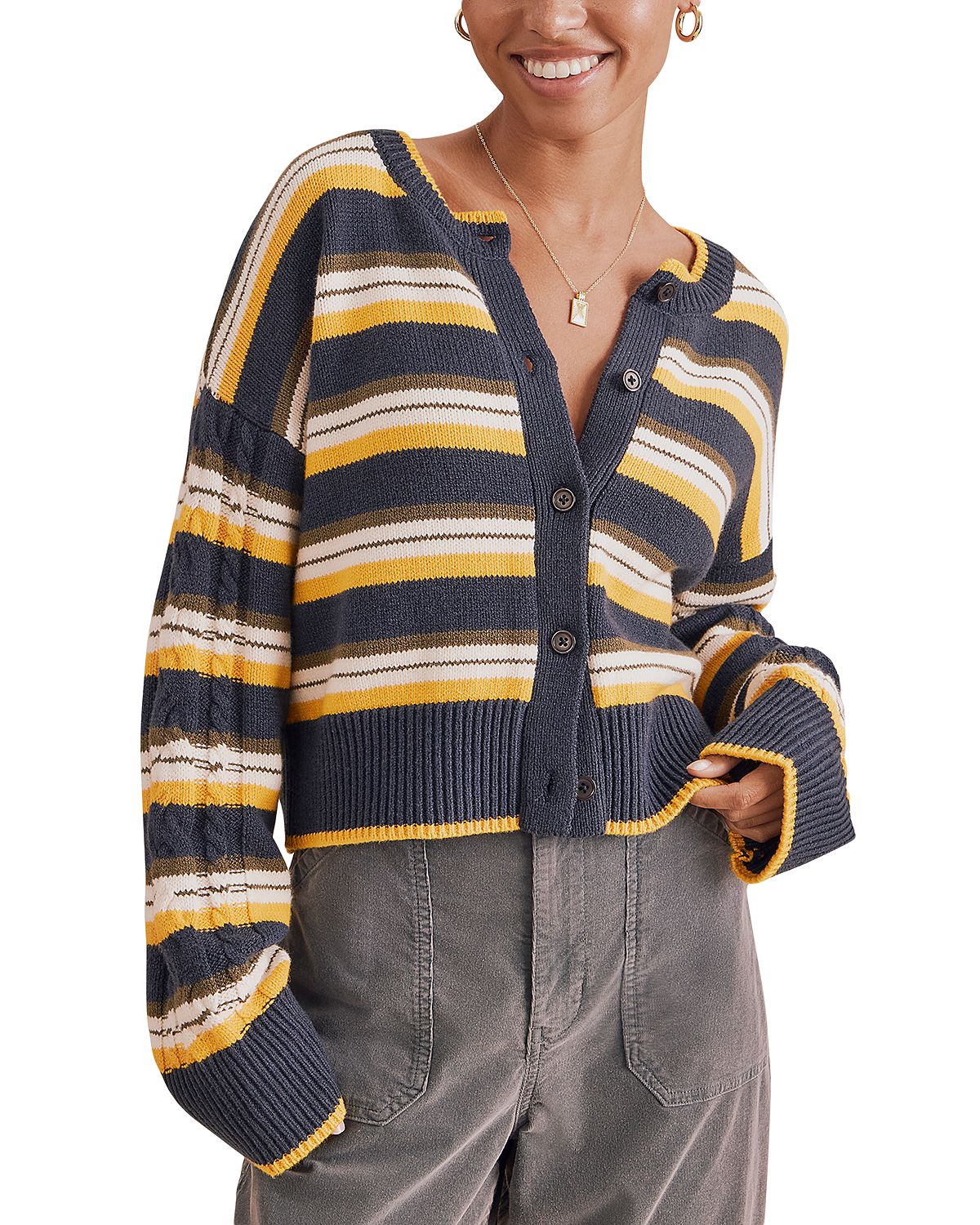 Splendid Sonoma Stripe Cardigan