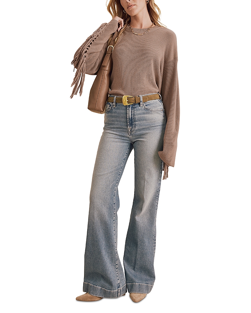 Splendid Willow Fringe Sleeve Sweater
