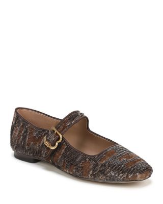Women's Michaela Velvet Mary Jane Flats