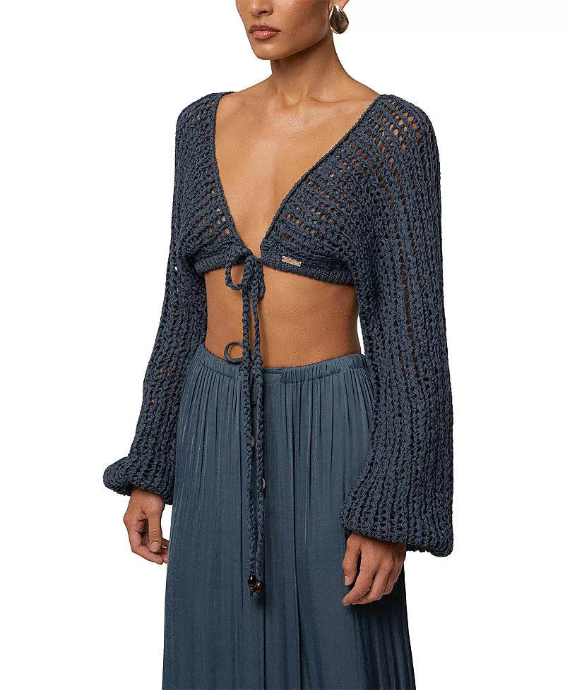 Jluxlabel Deep Waters Crochet Top