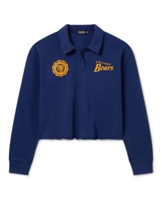  Women's NFL Chicago Bears Polo Crop Fleece