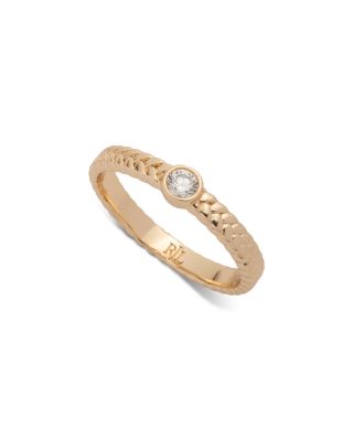 Cubic Zirconia Herringbone Ring 