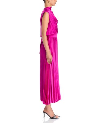 Farah Draped Neck Midi Dress - thumbnail 9