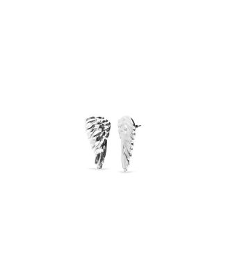 Sterling Silver Plated Earrings in the Shape of Wings