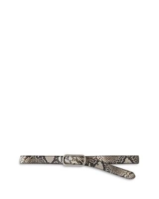 Veronica Beard Women's Loop Embossed Leather Belt