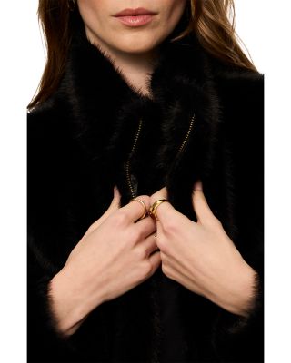 Everest Faux Fur Bomber Jacket - thumbnail 6