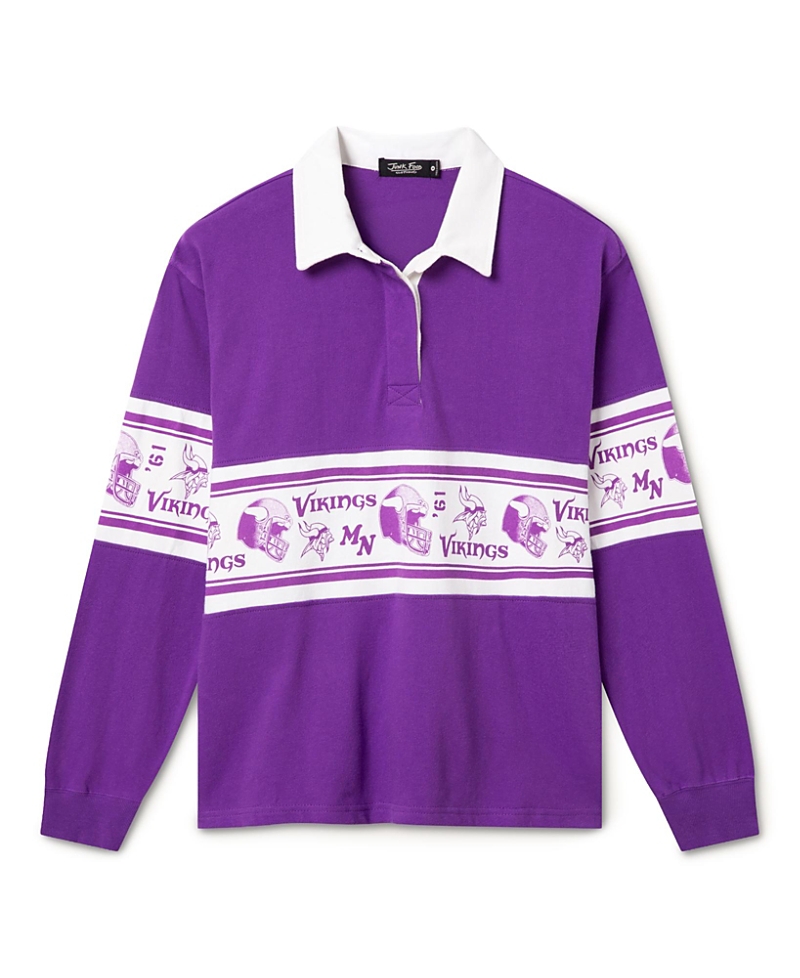 Junk Food Clothing Women's Minnesota Vikings Helmet Rugby Shirt