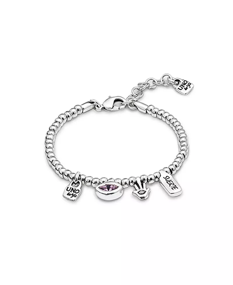 UNOde50 Bracelet Plated in Sterling Silver and Crystal