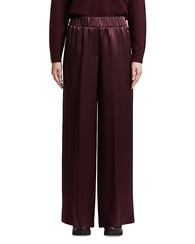 Peserico Textured Satin Wide Leg Pants