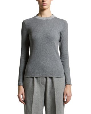 Cotton Stretch Micro Rib Top