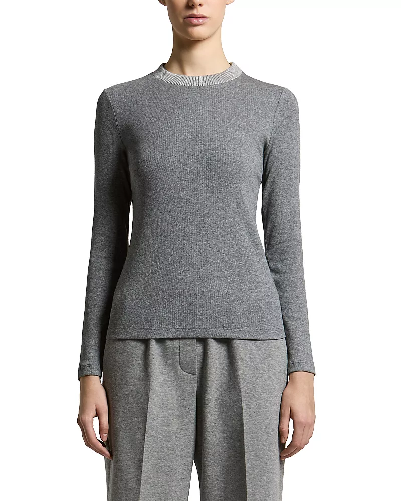 Peserico Cotton Stretch Micro Rib Top