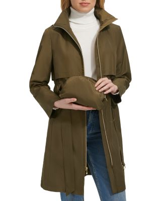 Zip Front Trench Rain Coat - thumbnail 8