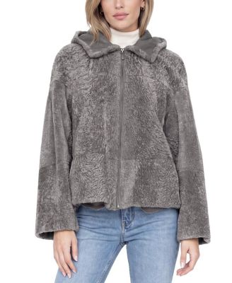  Reversible Shearling Lamb Zip Parka