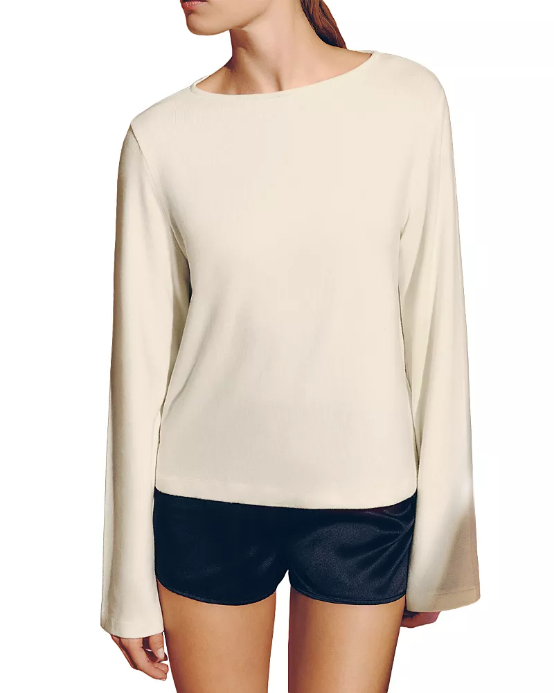 Reformation Eternity Boat Neck Knit Top