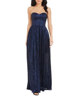  Audrina Plisse Maxi Gown