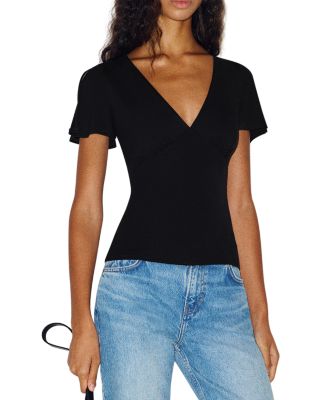 Cosette Knit Flutter Sleeve Top