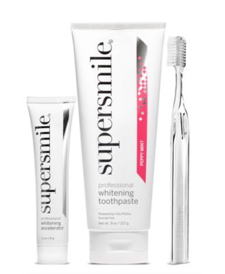  Peppy Mint Flavored Professional Whitening Toothpaste with Accelerator & Toothbrush