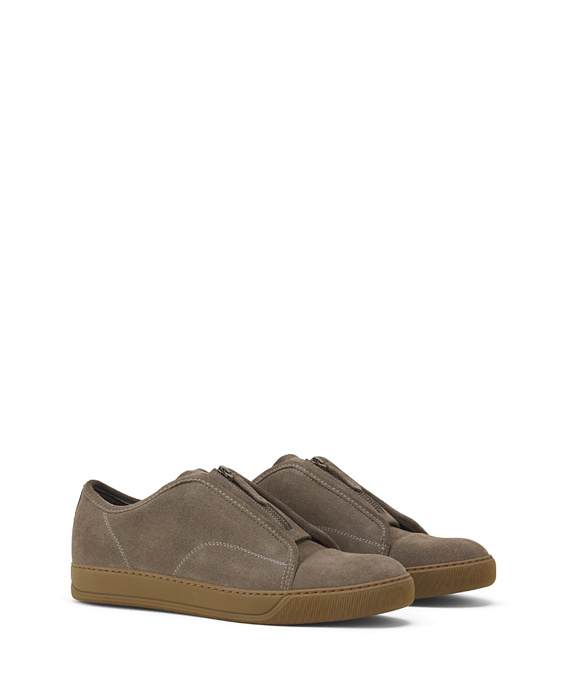 Lanvin Dbb1 Suede Zip Sneakers