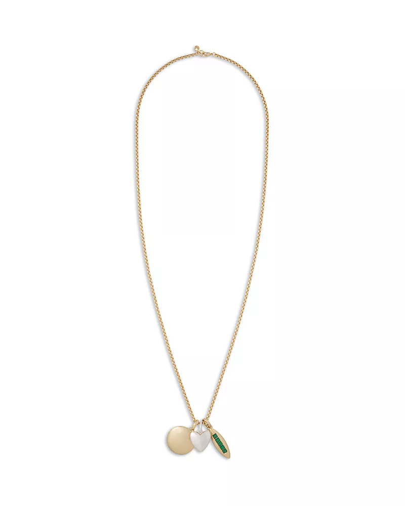 Roxanne Assoulin The Token Triple Disc Long Pendant Necklace, 34