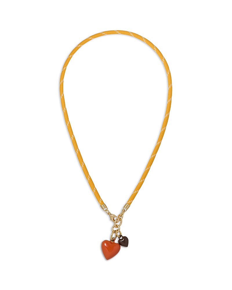 Roxanne Assoulin The Happy Cord Mini Double Heart Pendant Necklace, 18 · OS