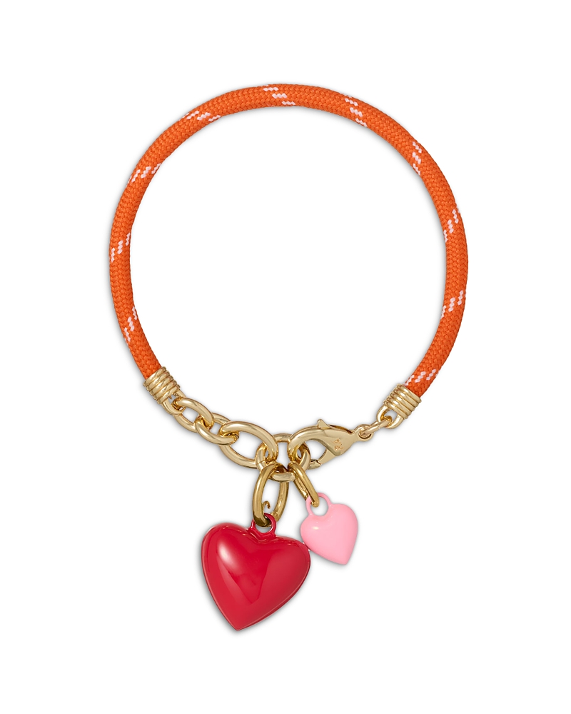 Roxanne Assoulin The Happy Cord Double Heart Charm Bracelet