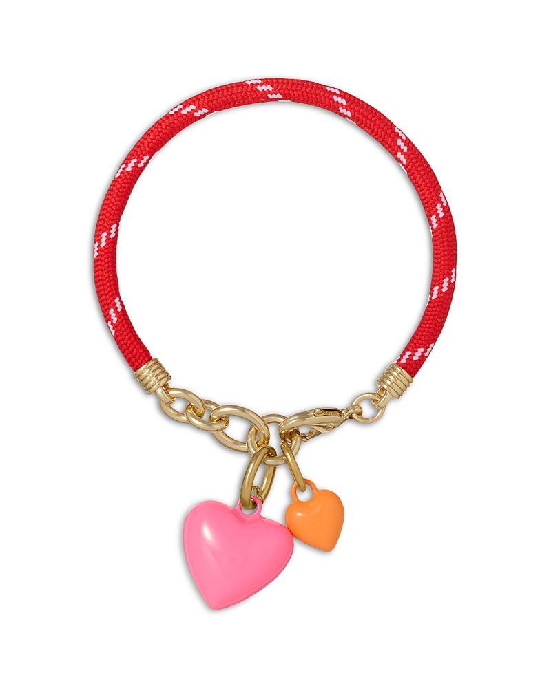 Roxanne Assoulin The Happy Cord Double Heart Charm Bracelet · OS