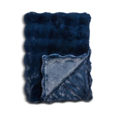 Bubble Faux Fur Throw Blanket