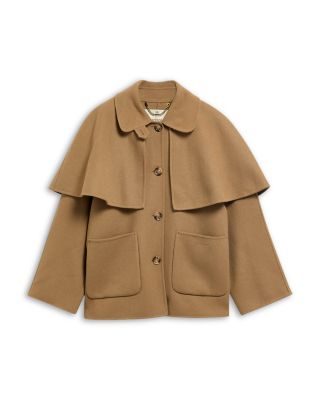 Aggy Wool Blend Cape Coat - thumbnail 8