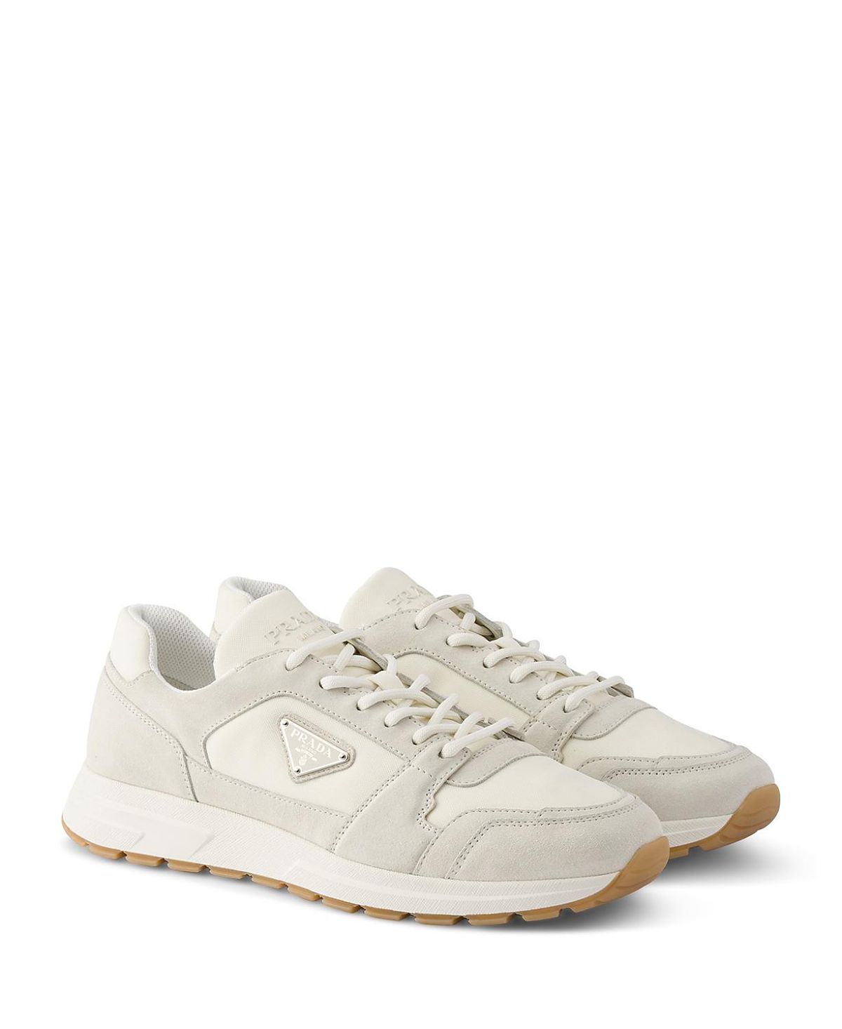 Prada Men's Prax Suede and Re-Nylon Sneakers