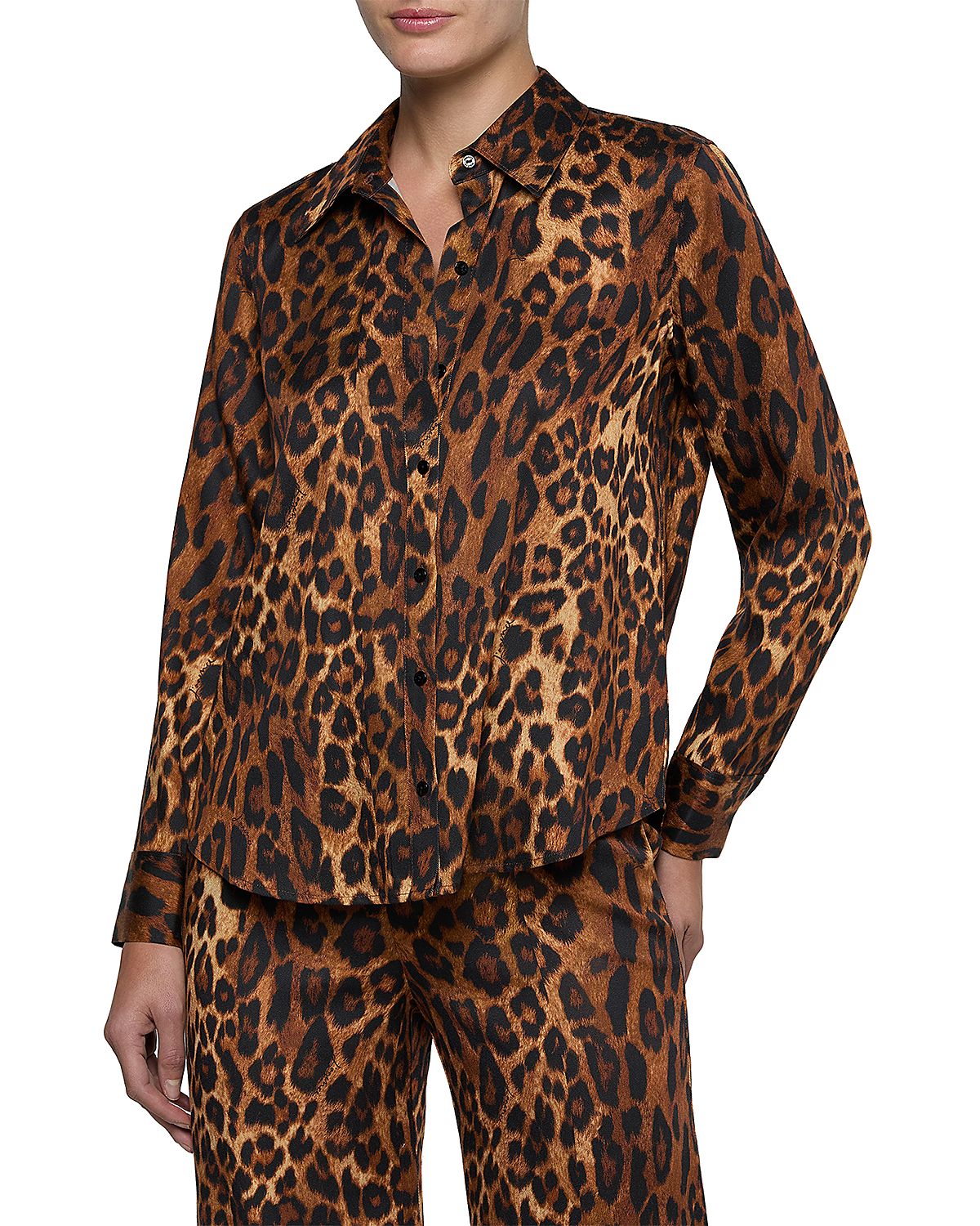 L'Agence Ellery Printed Long Sleeve Blouse