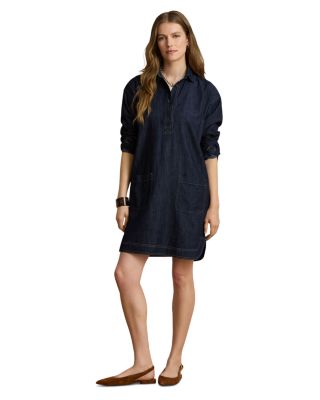 Cotton Denim Shirtdress