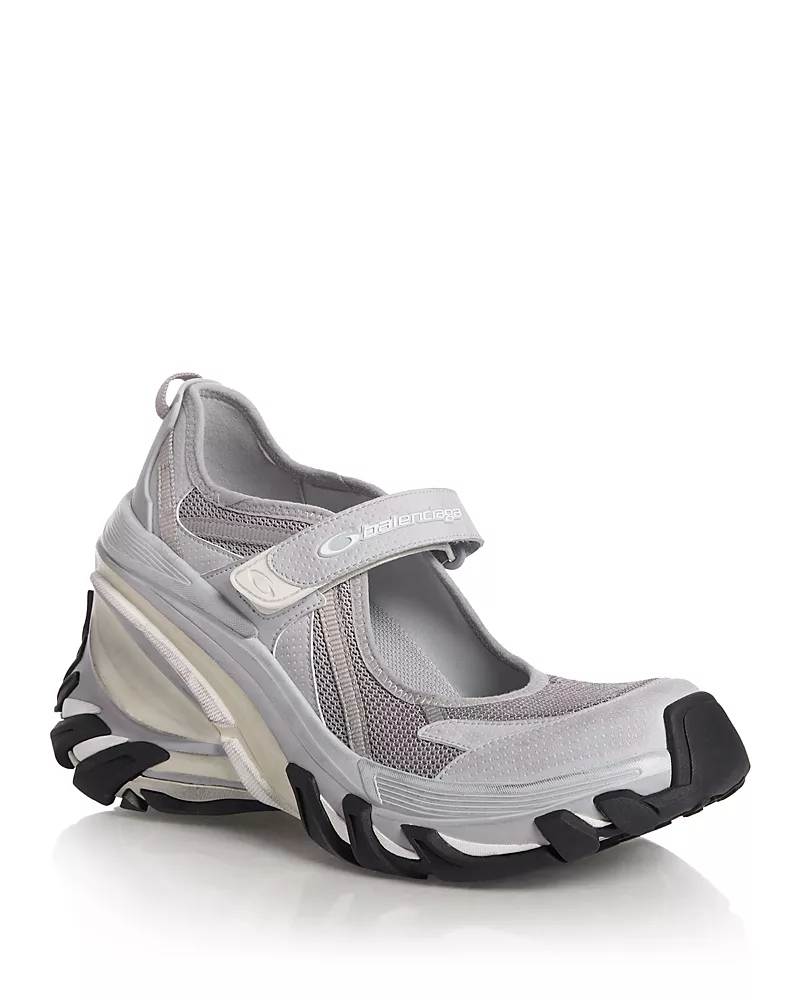 Balenciaga Women's Hydra Mary Jane Wedge Sneakers
