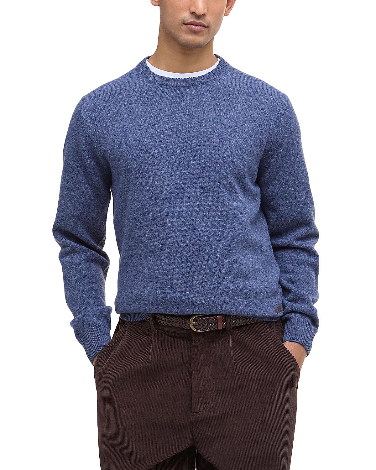Barbour Essential Patch Wool Crewneck Sweater