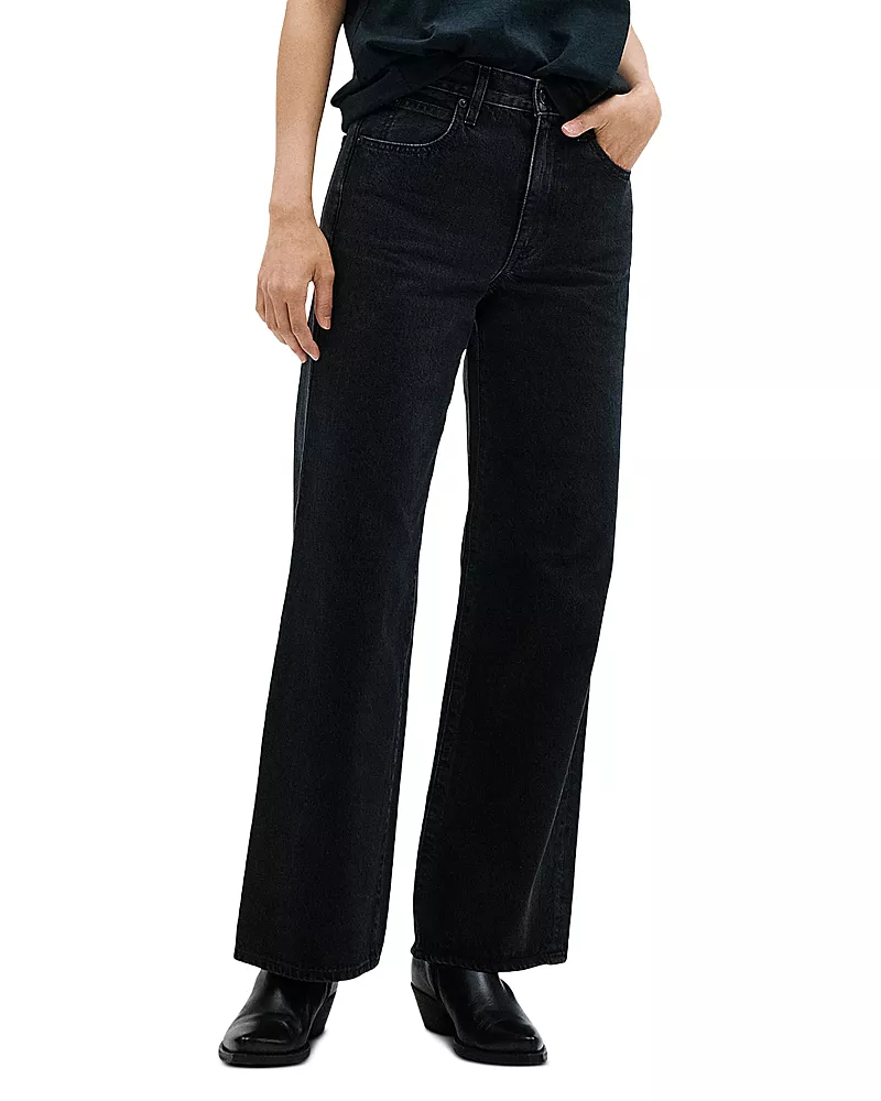 Slvrlake Grace High Rise Wide Leg Jeans in Shadow Ridge