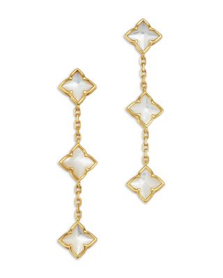 Roberto Coin 18K Yellow Gold Venetian Princess Mother of Pearl Drop Earrings