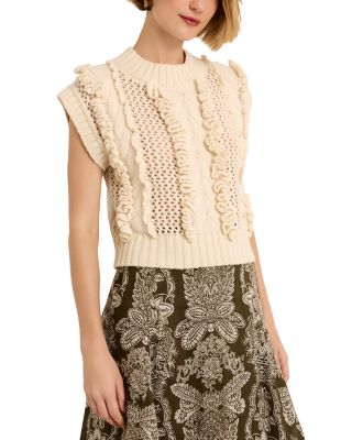 Kennedy Wool-Blend Textured Top