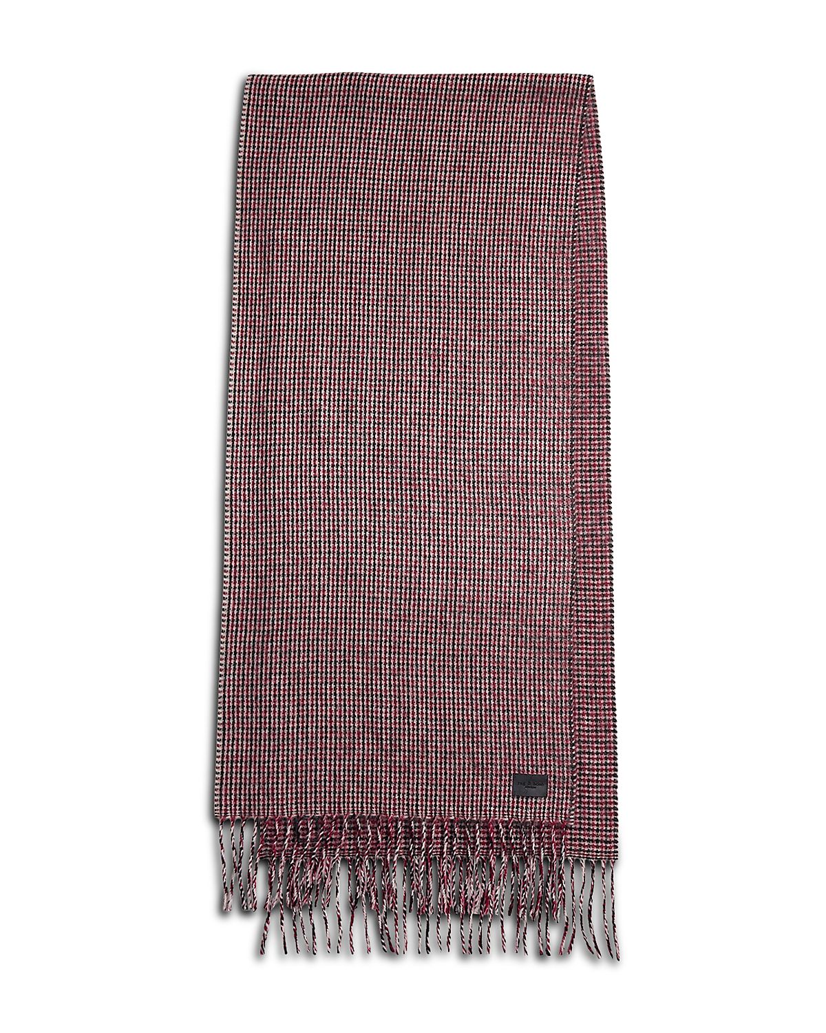 rag & bone Ari Wool & Alpaca Plaid Fringe Scarf