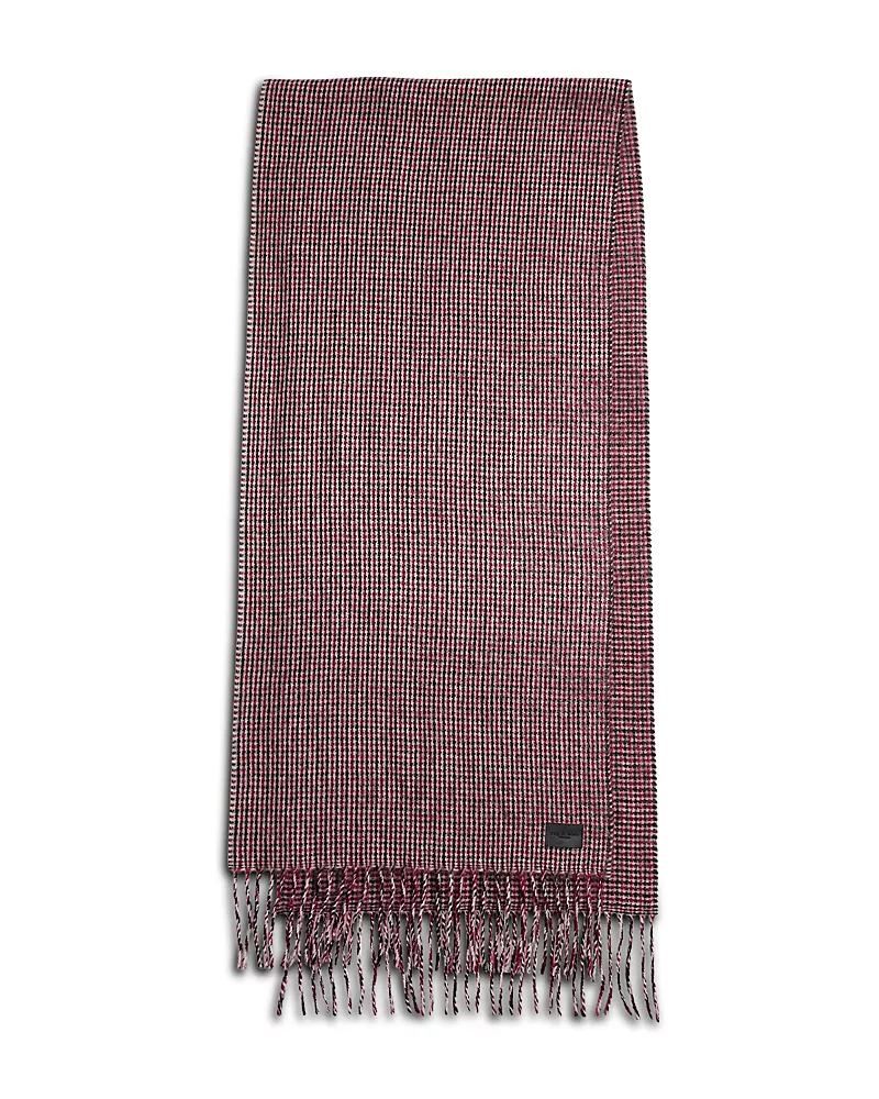 rag & bone Ari Wool & Alpaca Plaid Fringe Scarf