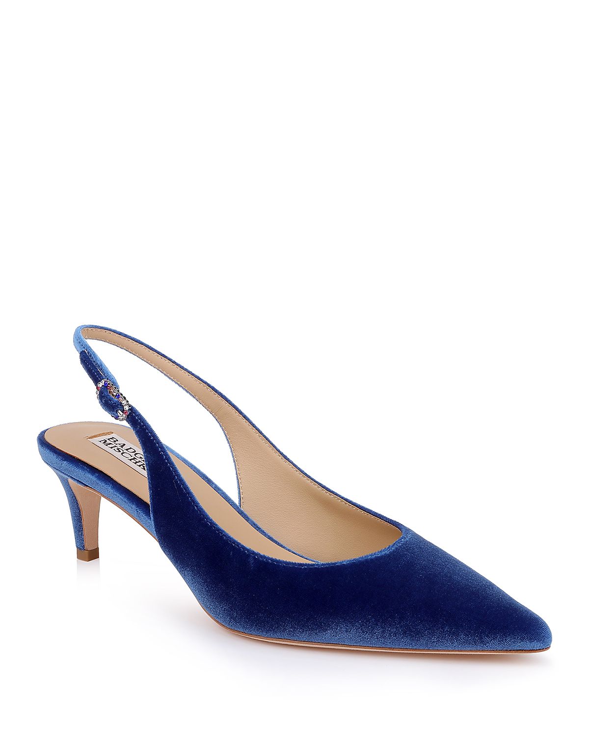 Badgley Mischka Women's Ruthie Velvet Slingback Pumps