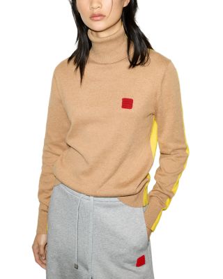 Quadro Cotton Blend Turtleneck Sweater