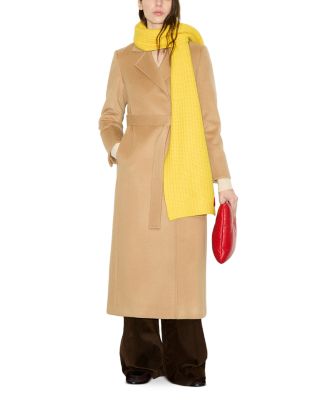 Longrun Wool Double Breasted Belted Coat